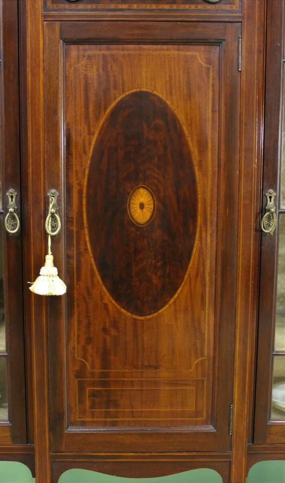 1495.0 Shapland And Petter Inlaid Mahogany Side Cabinet photo