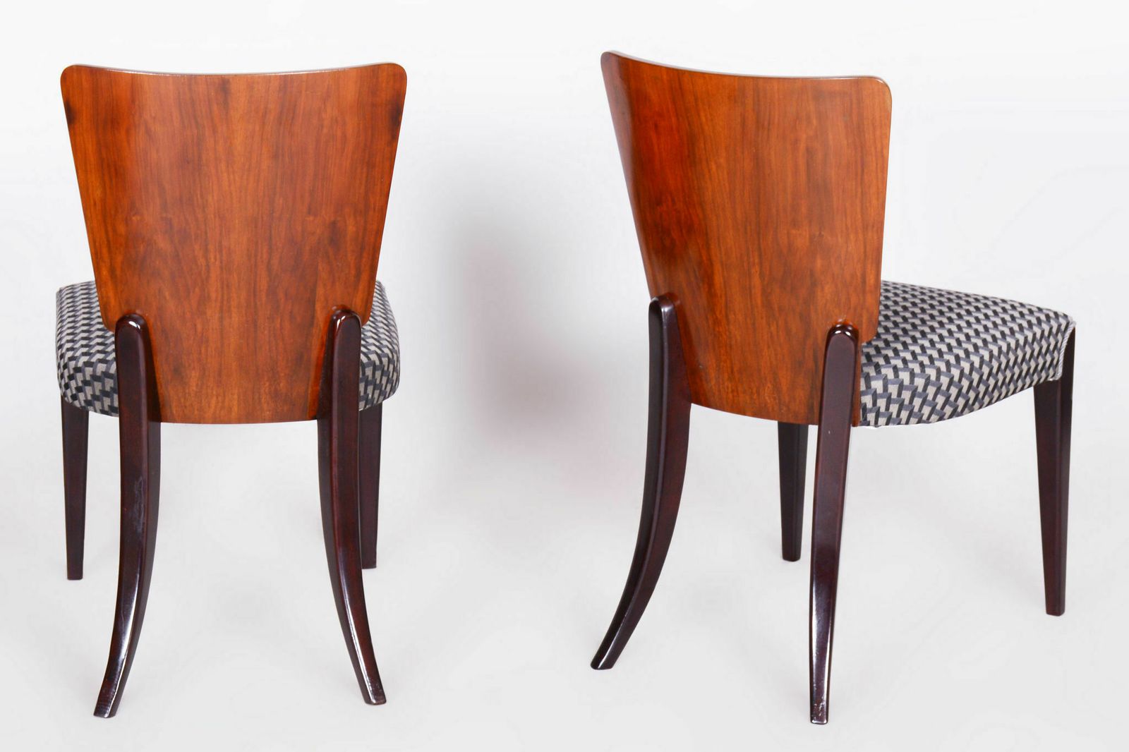 photo furniture Set Of Four Restored Artdeco Chairs, Halabala, Up Zavody, Beech, Czechia, 1930s