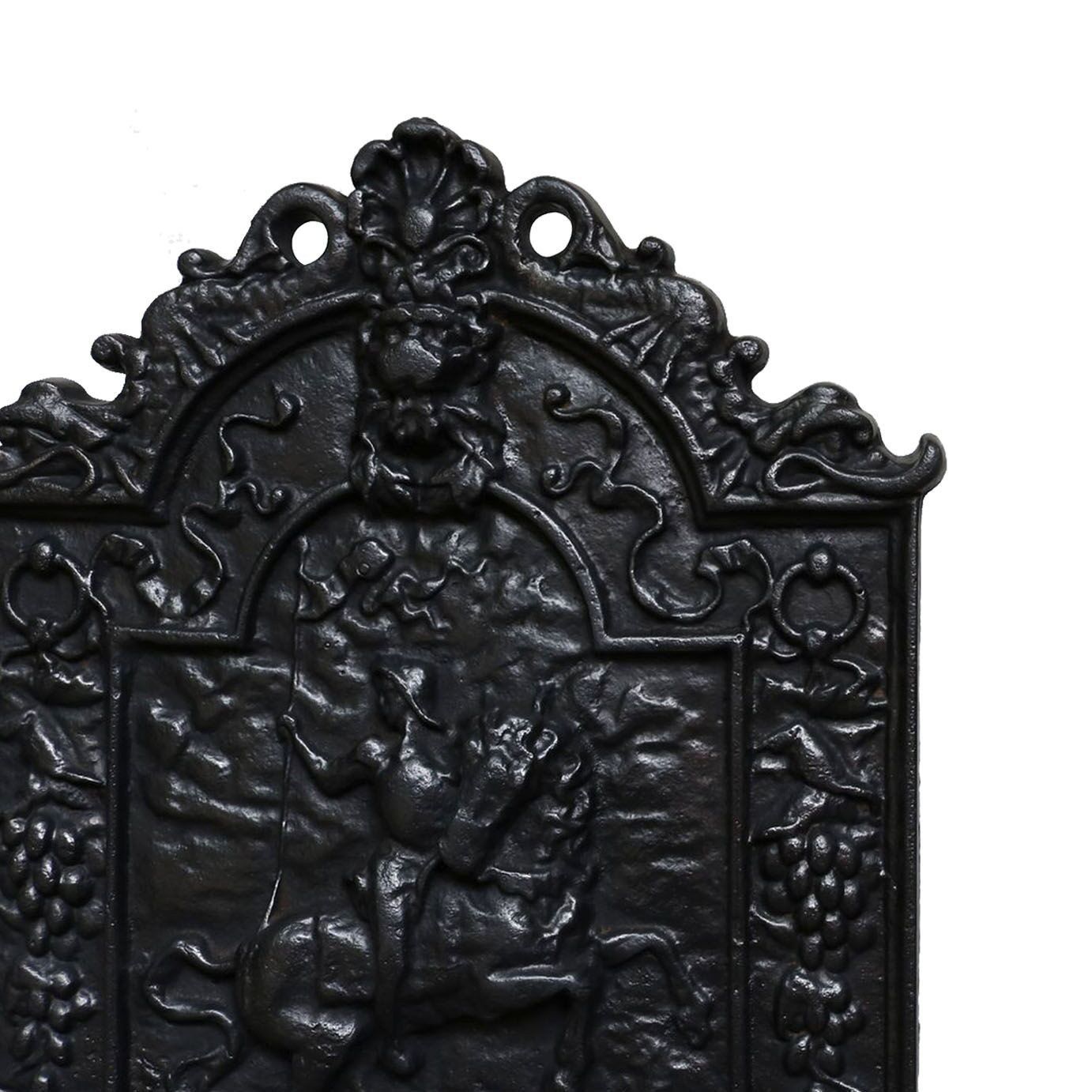 Antique Reclaimed Cast Iron Fireback photo furniture