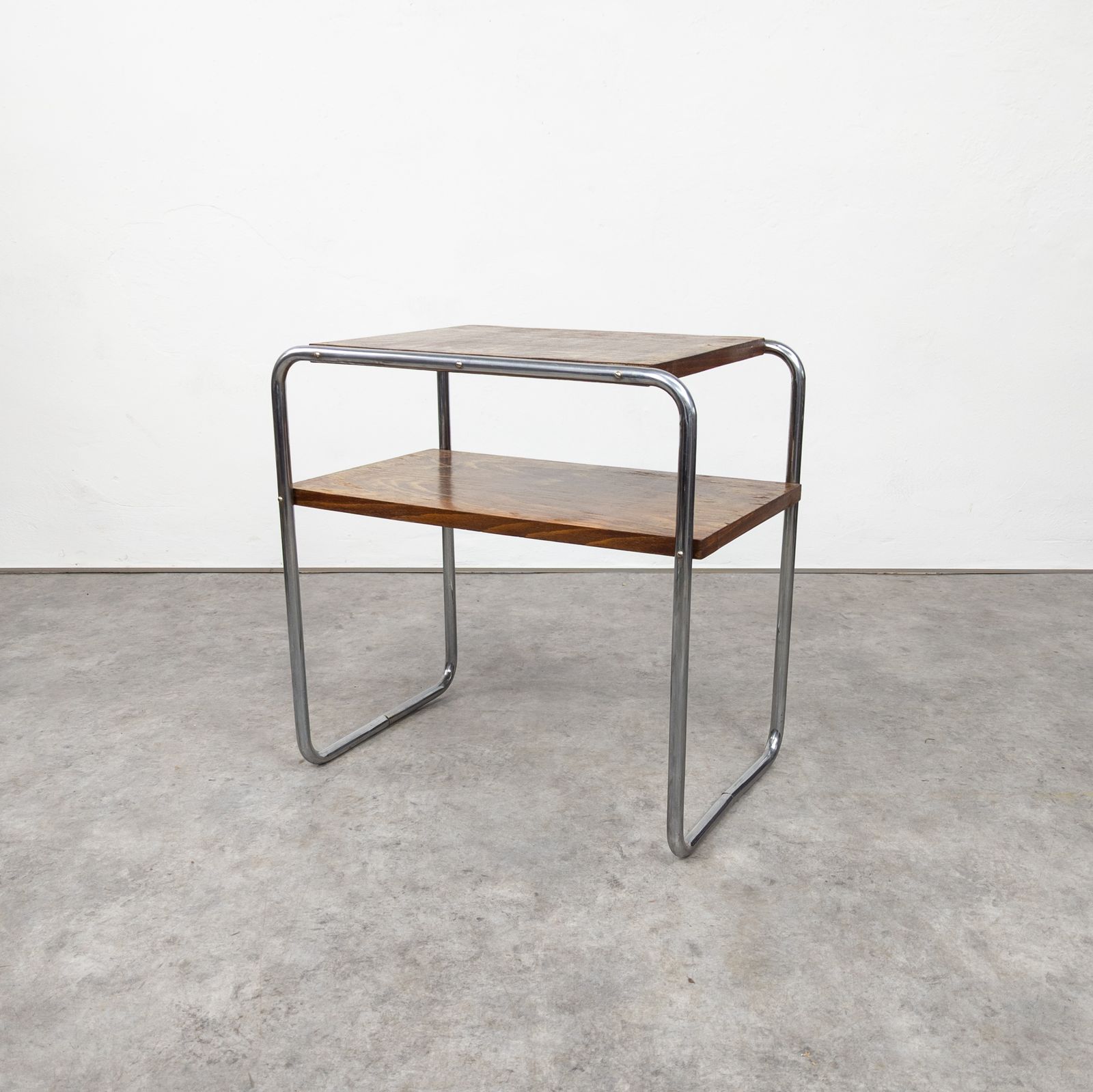 Bauhaus Tubular Steel Side Table Thonet B 12 By Marcel Breuer photo vinterior