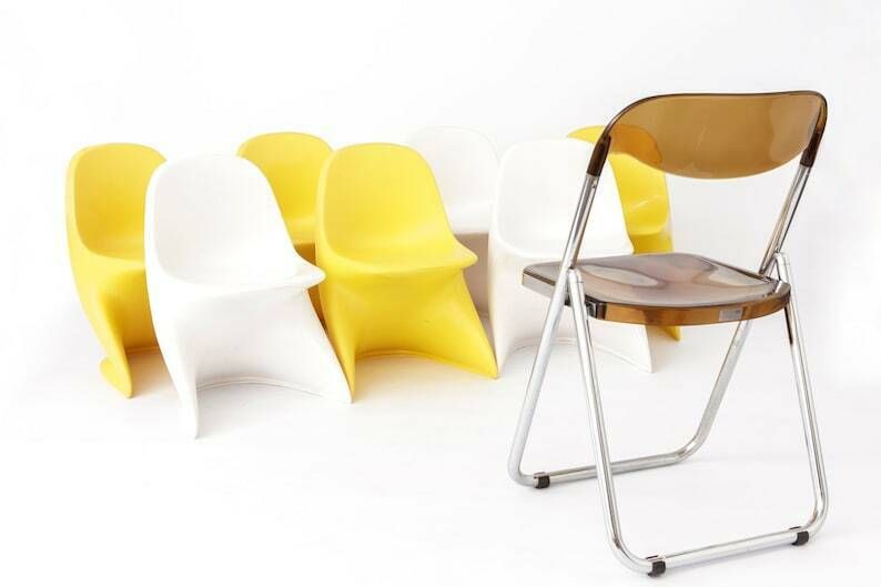 7 kinderstoelen Cassalino van Alexander Begge, jaren 1970, voor fabrikant Casala, Duitsland