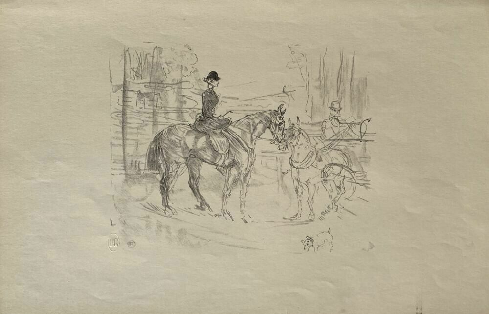 Henri Toulouse Lautr Ec Lithograph Lithograph The Amazon And The Barrel 1948