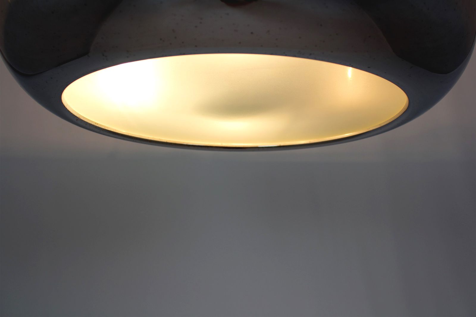 Bauhaus Functionalist Ufo Pendant Lamp By Josef Hurka For Napako, 1930s photo 690.0