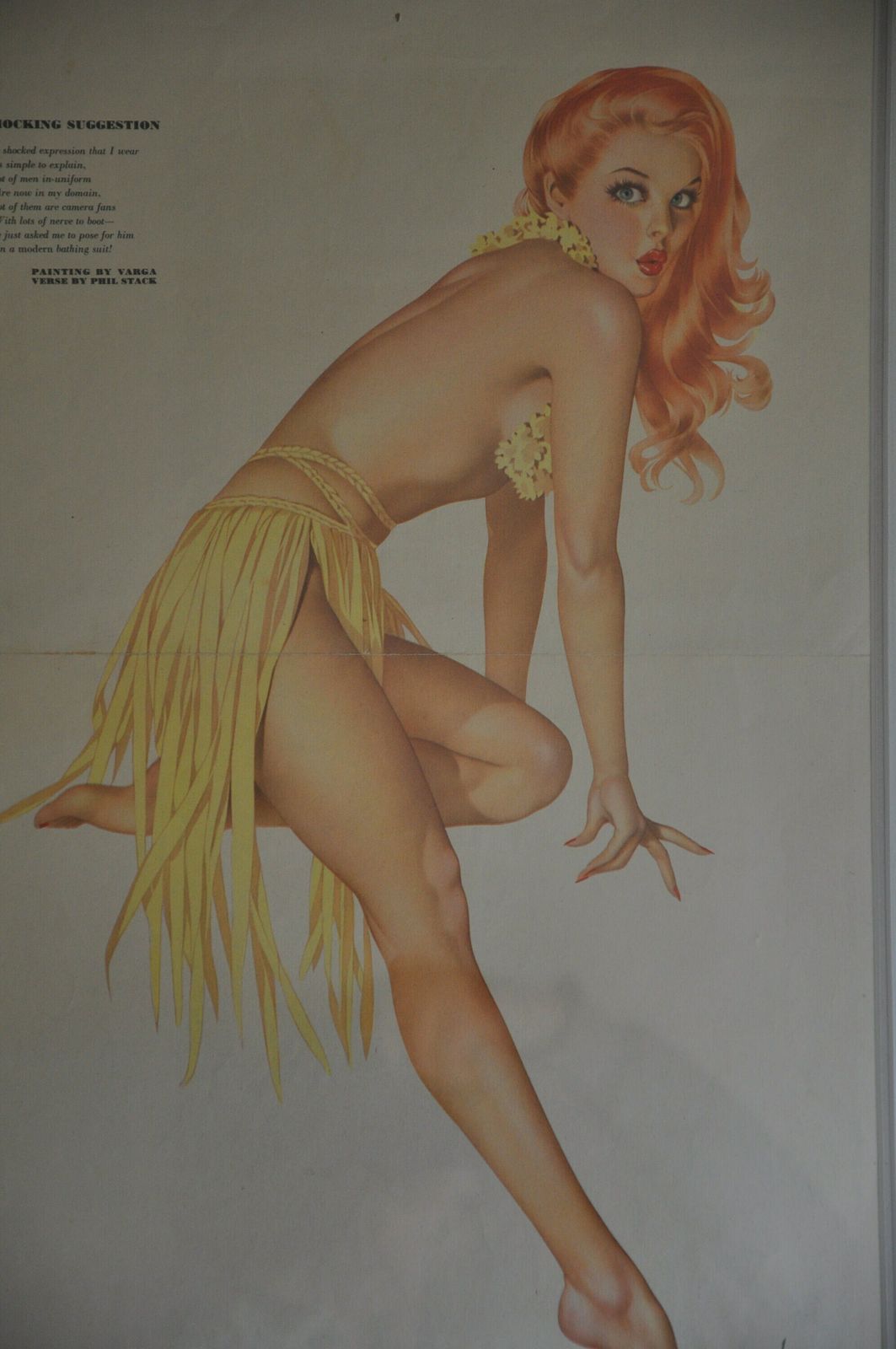 Ww2 Pin Up Girl Varga Esquire, 1940s photo furniture