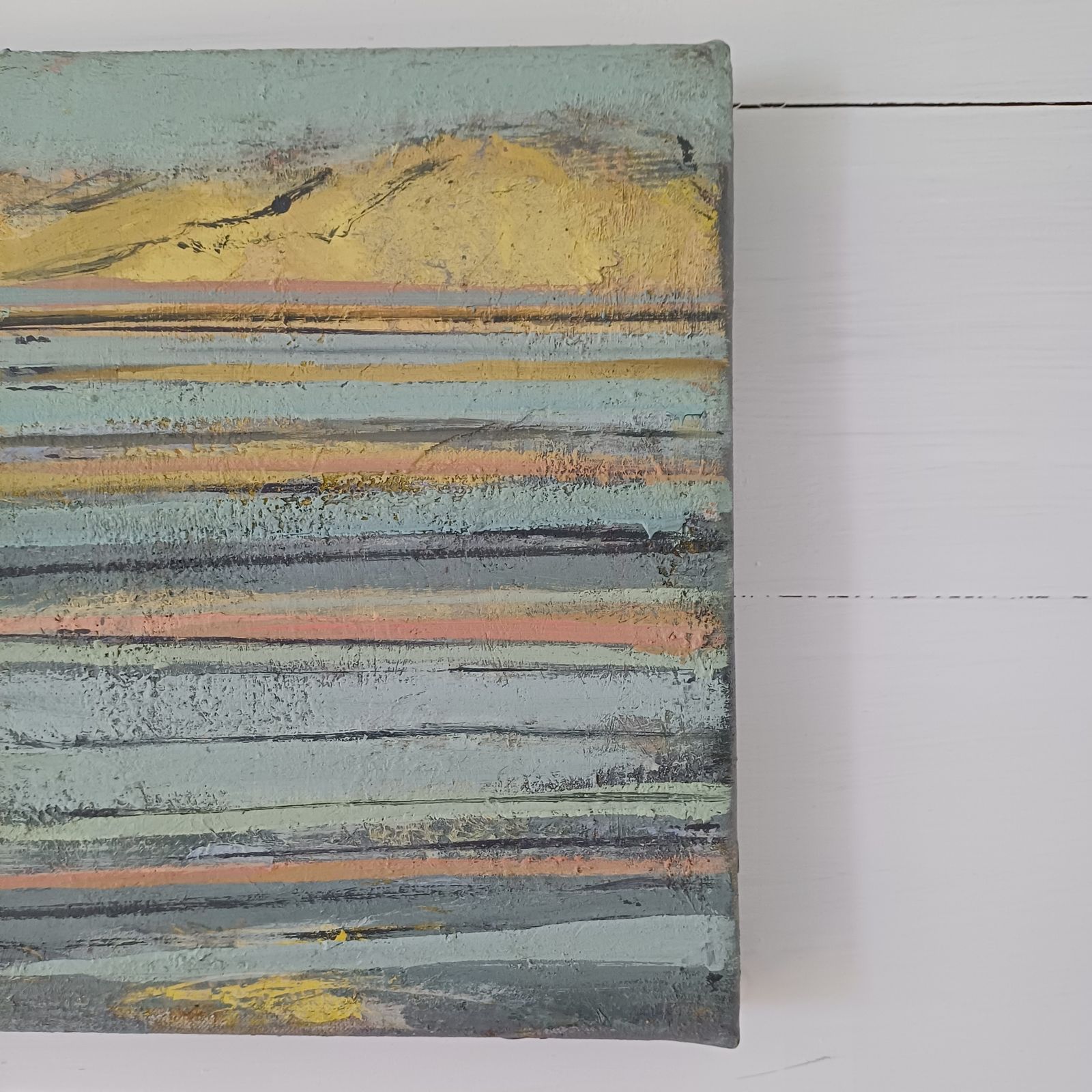 Stonebarrow From Lyme, Oil On Canvas By Richard Robbins  1980s photo vinterior