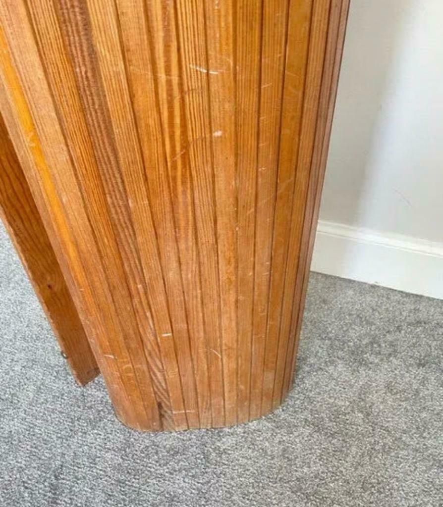 French Art Deco Tambour 'Lamelle' Screen Room Divider By Jomain Baumann photo vintage