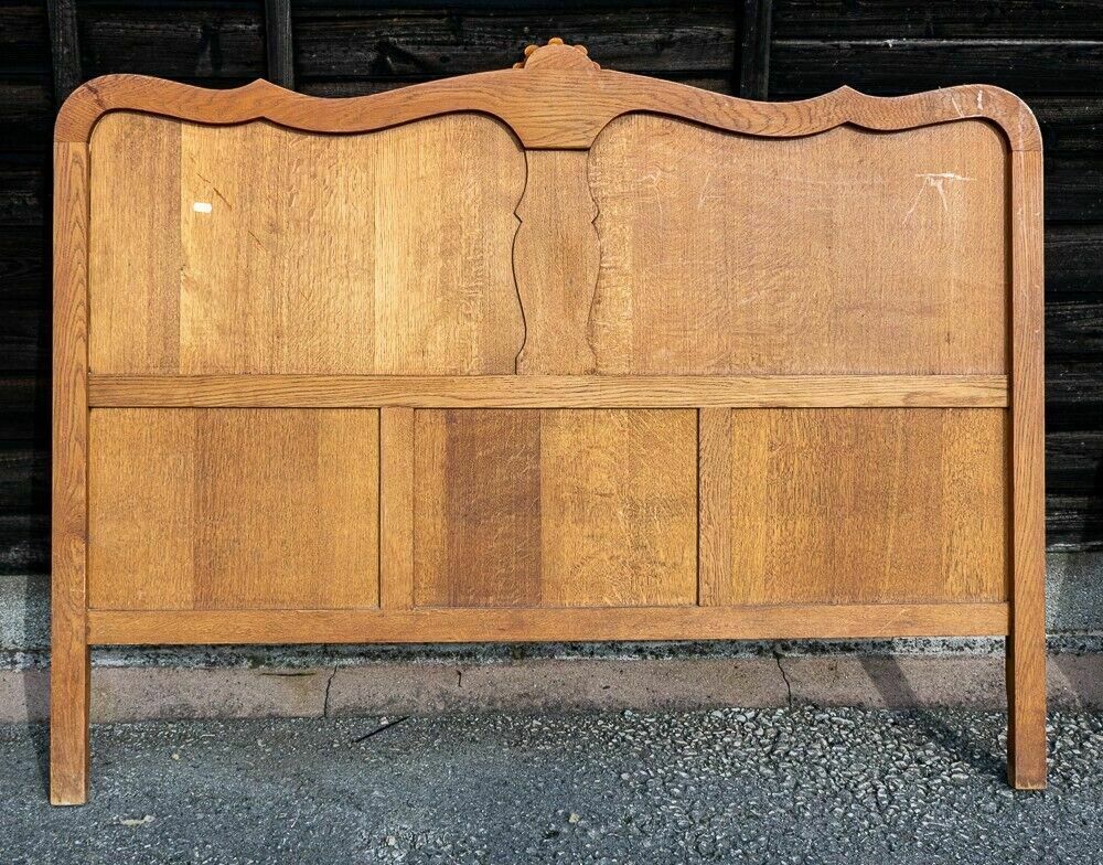 French Louis XV Style Carved Honey Oak Double Bed Frame  W1 B666 photo 295.0
