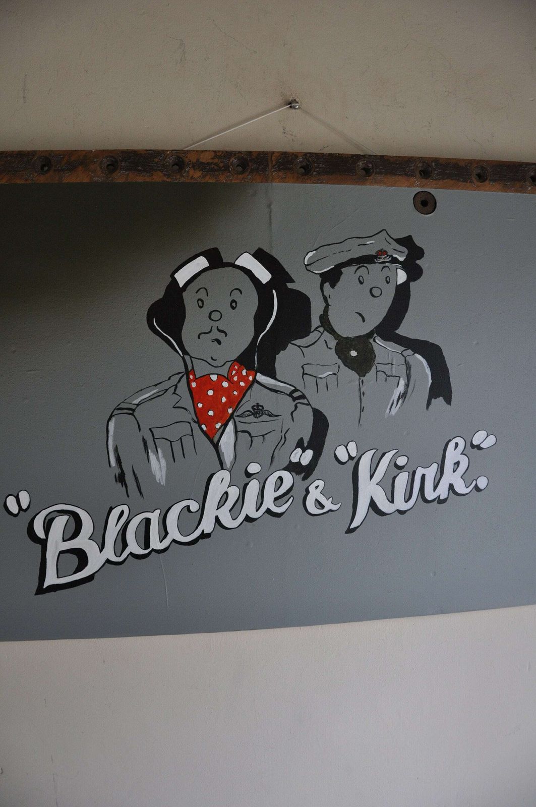 Ww2 De Havilland Mosquito Blackie And Kirk Nose Art Panel