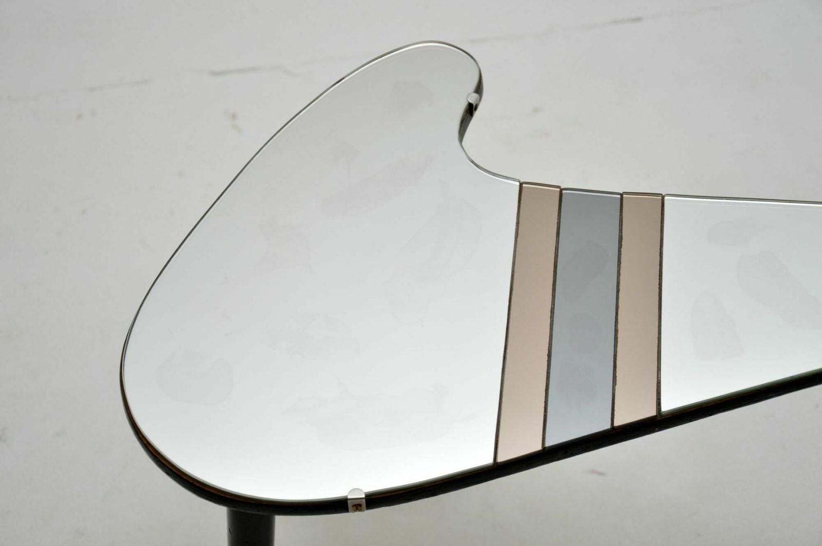 Vintage Mirrored Top Side Table photo for sale