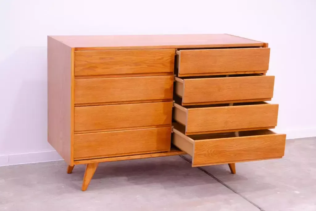 Mid Century Chest Of Drawers No. U 453 By Jiri Jiroutek, Czechoslovakia, 1960´S photo vintage