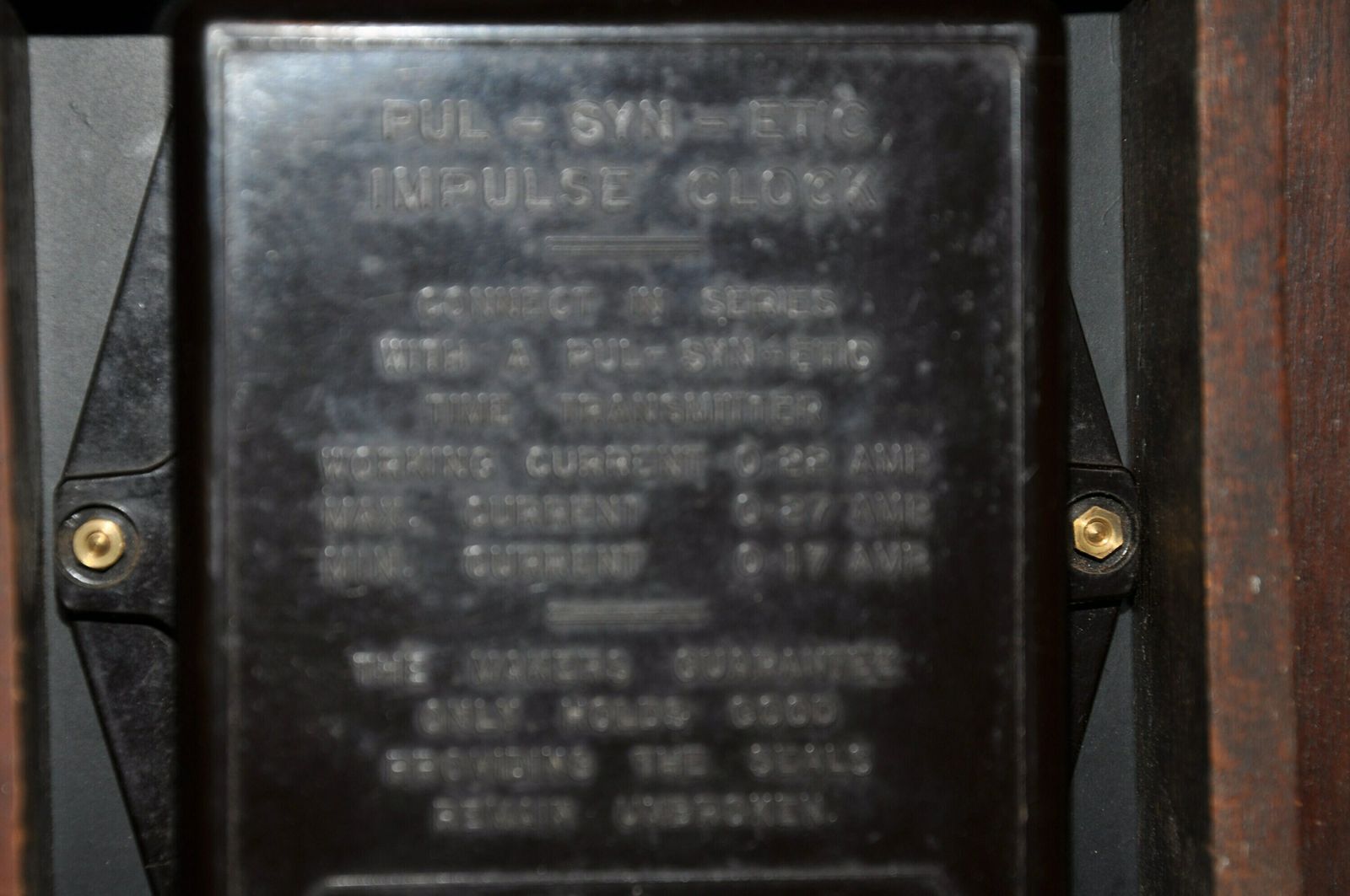 1949 Electric Post Office Wall Clock photo vintage