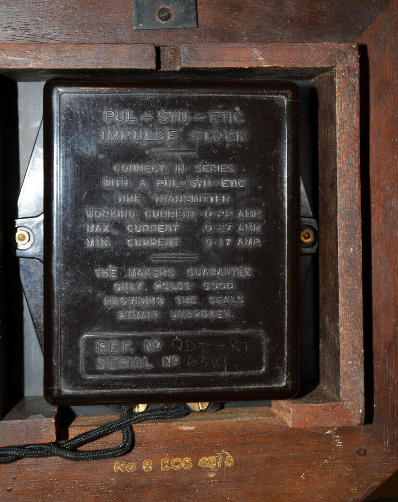 photo furniture 1949 Electric Post Office Wall Clock