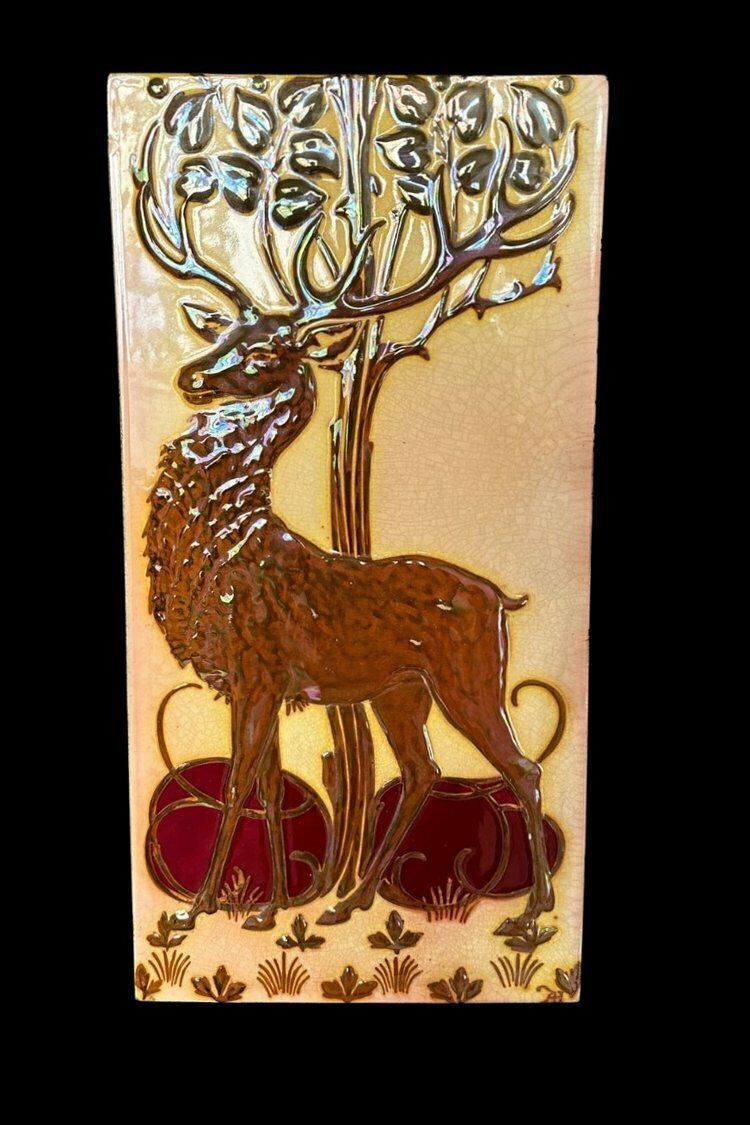 Pilkington's Lustre Tile, 1900s photo for sale
