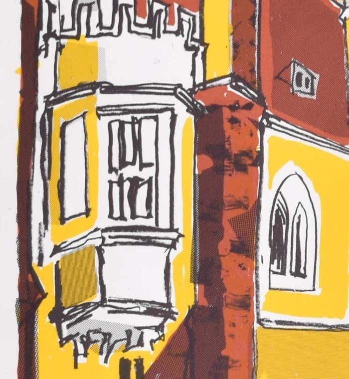 Margaret Souttar Queens' College, Cambridge Lithograph (Signed) By Margaret Souttar 1960s photo Art