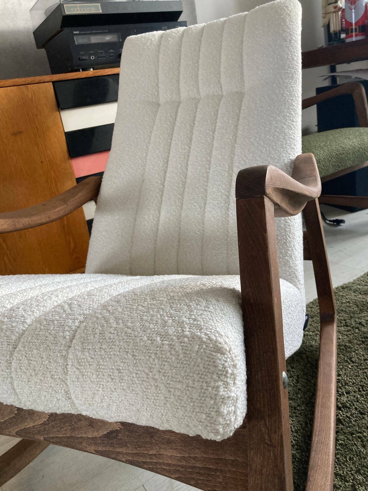 Original Mid Century Rocking Chair From Ton, Czechoslovakia, 1960s photo vinterior