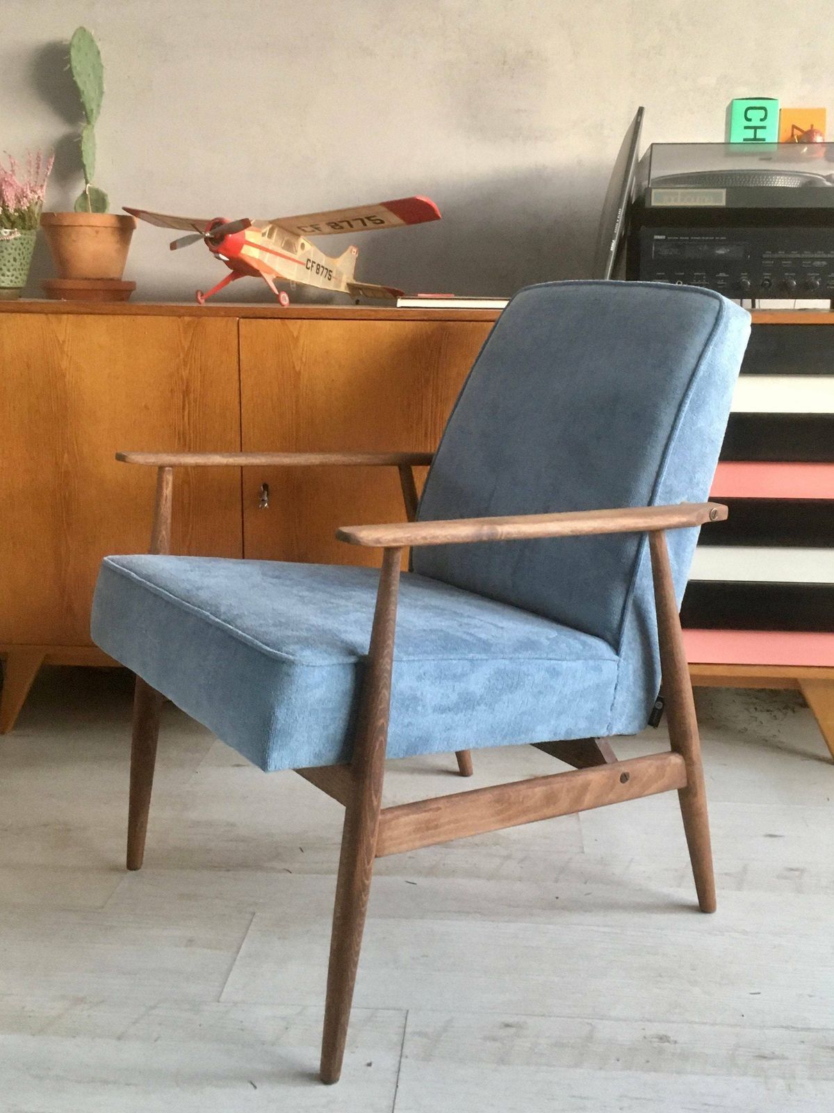 Original Vintage Polish 300 190 Chair From 1960s Designed By H. Lis. Personalization! photo for sale