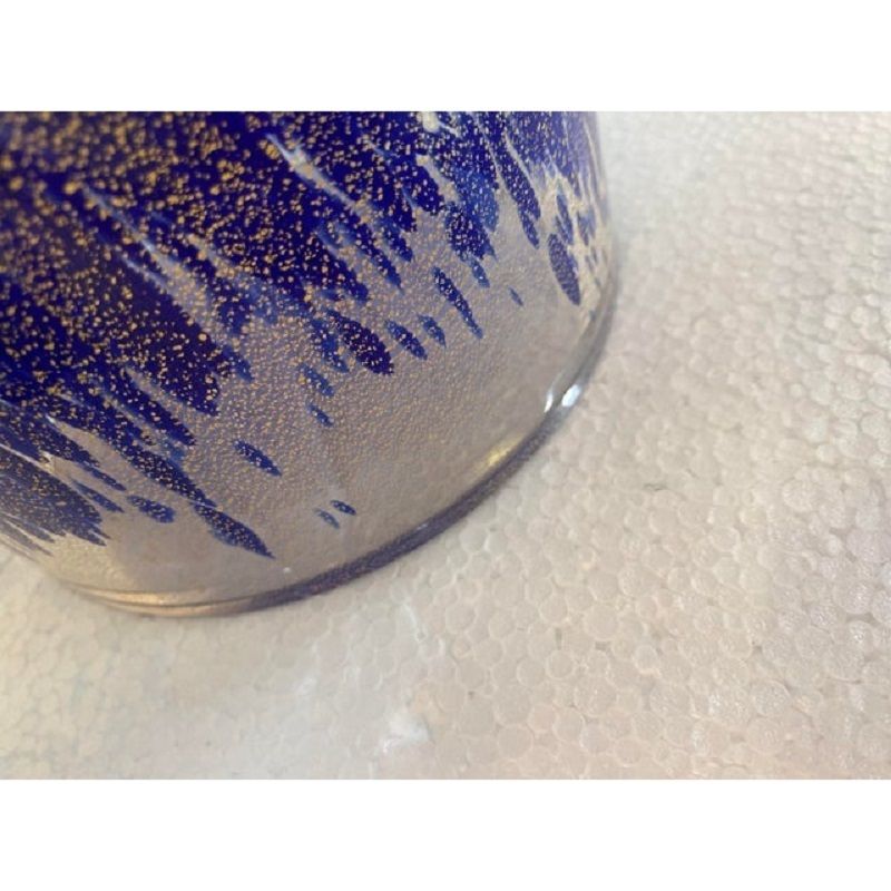A Pair Of 2000s Blue And Gold Table Lamp photo Lighting