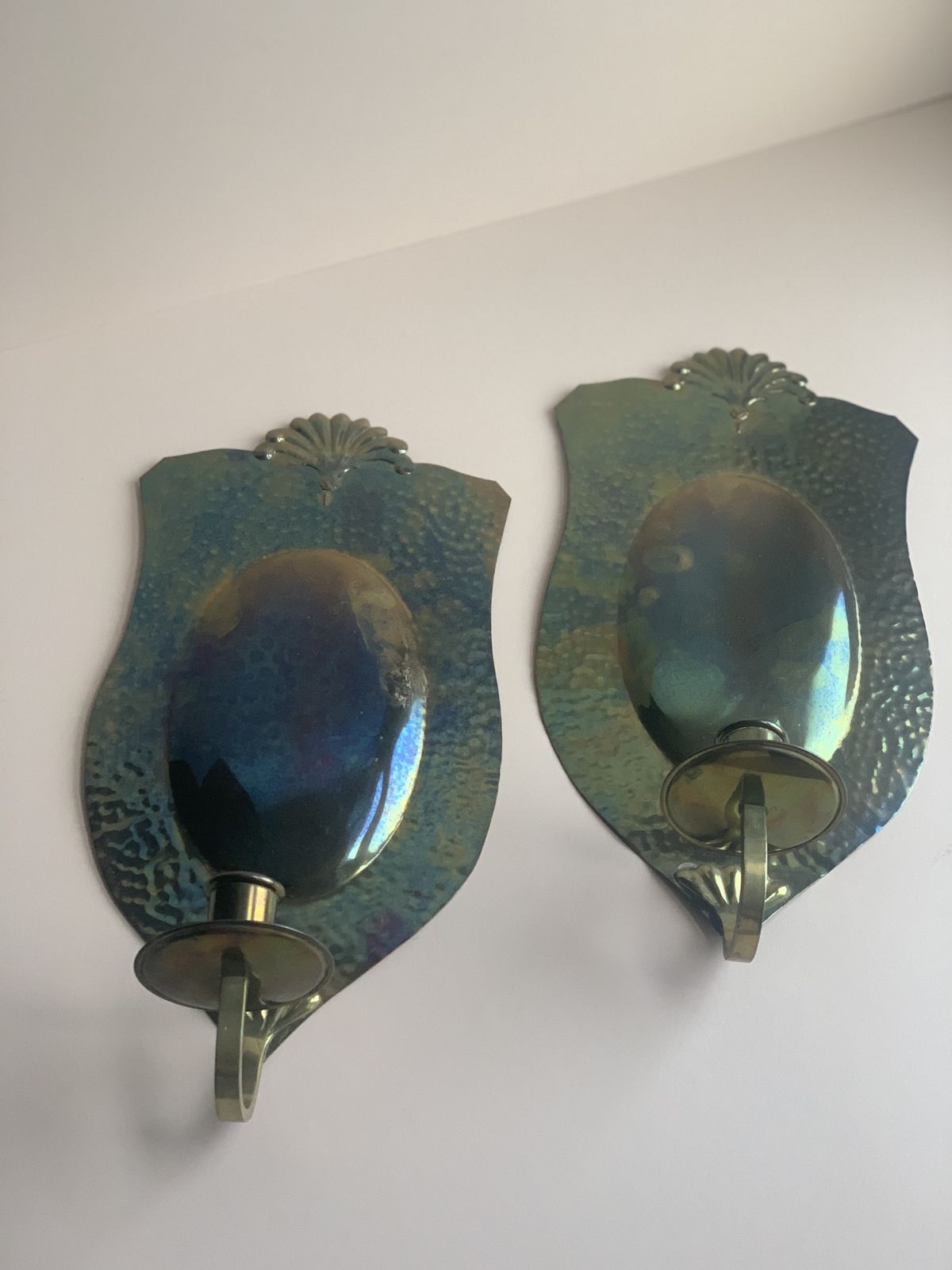 Brass Wall Candle Sconces Made In Sweden, Mid 20th Century photo for sale