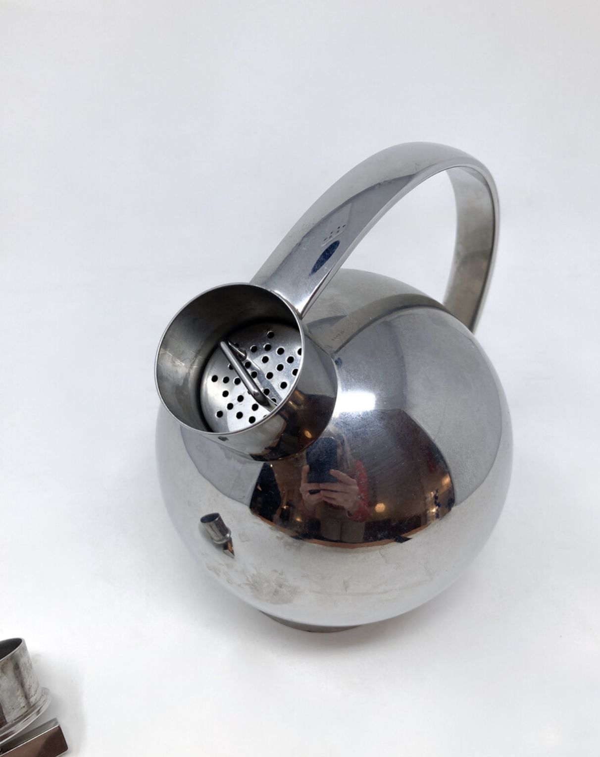 Mid Century Modern Cocktail Shaker By Marianne Brandt For Alessi, Italy photo buy