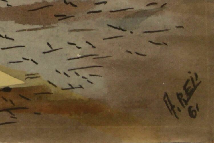 Watercolour By Armenio Reis photo for sale