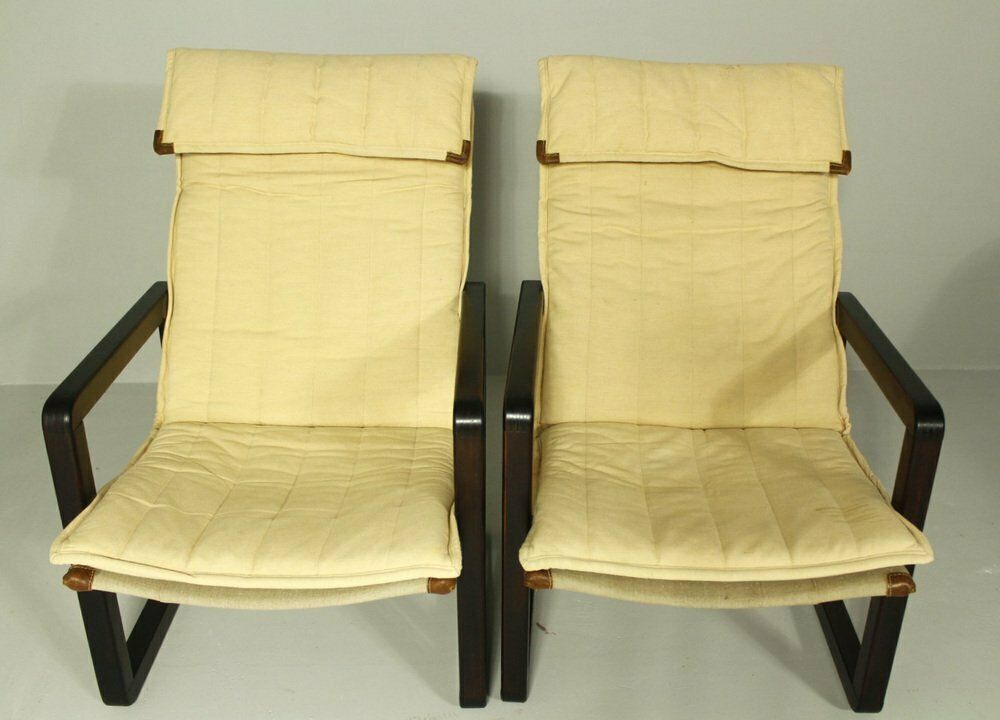 Armchairs Attributed To Knut & Marianne Hagberg For Ikea, 1980s, Set Of 2 photo vintage