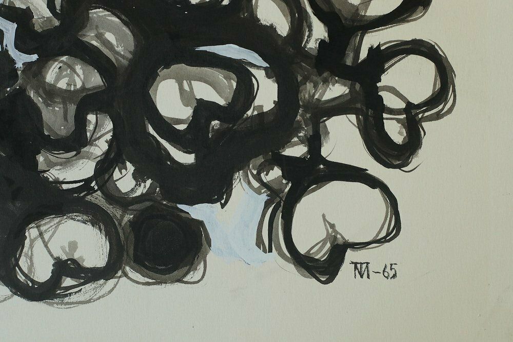 Margareta Treutiger, Vattenblom, Mixed Media On Board, 1965 photo 369.0