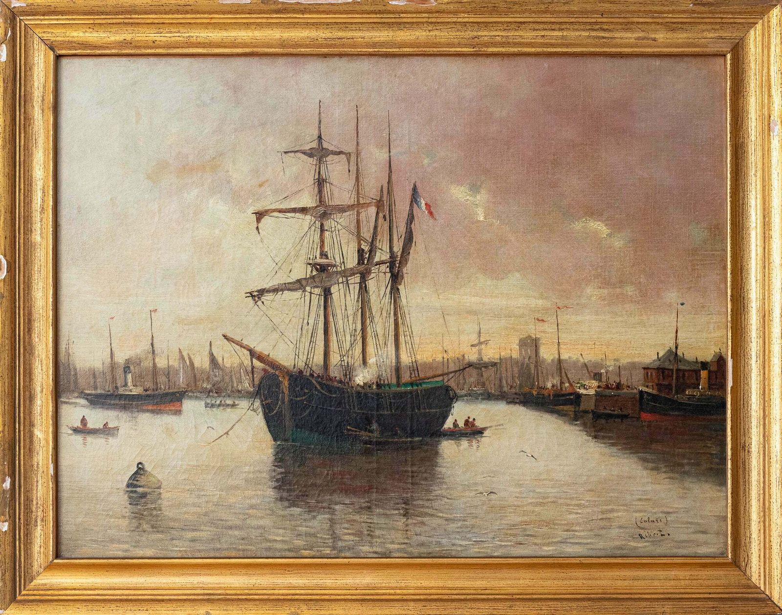 Collection Of Four 19th Century Marine Paintings    Various Artists