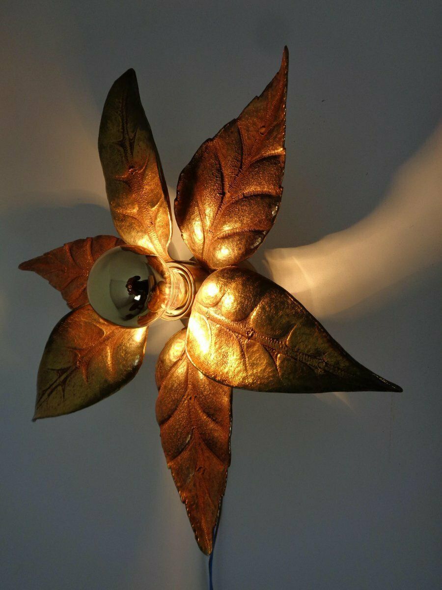 Hollywood Regency Wall Lamp By Willy Daro For Massive, Belgium, 1970s photo 366.0