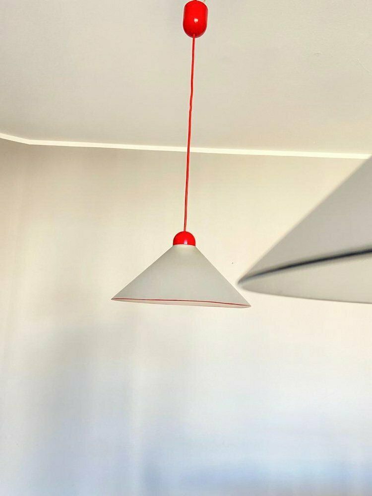Sofit Lamps In Opaline Glass, Italy, 1970s, Set Of 2 photo Lighting