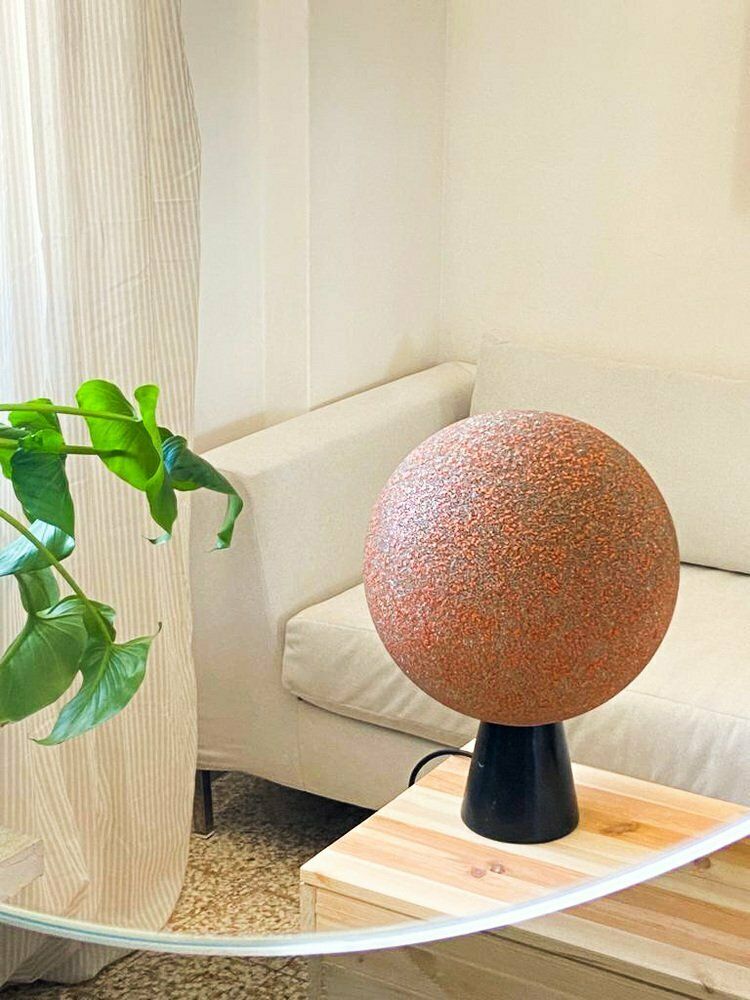 Tvolo Lamp With Black Marble Base By John & Sylvia Reid, 1960s photo vinterior