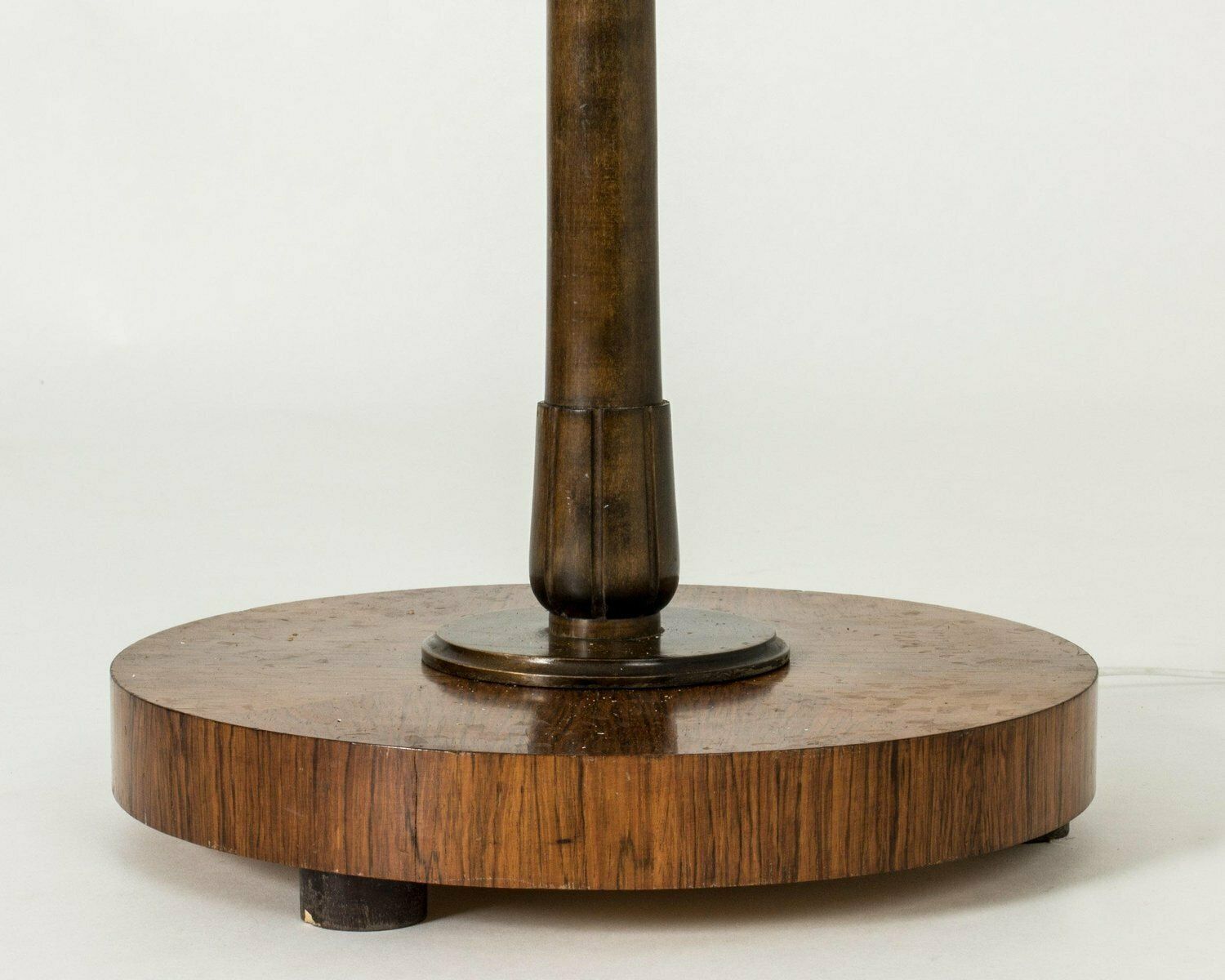 Lighting Swedish Modern Floor Lamp From Mjölby Intarsia 1930s photo