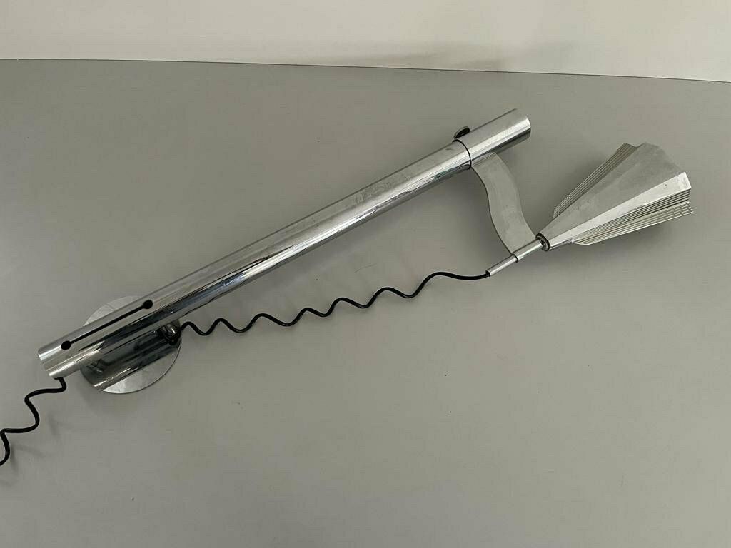 Art Deco Italian Exceptional Sculptural Design Long Wall Lamp, 30s/40s, Italy photo 2089.0