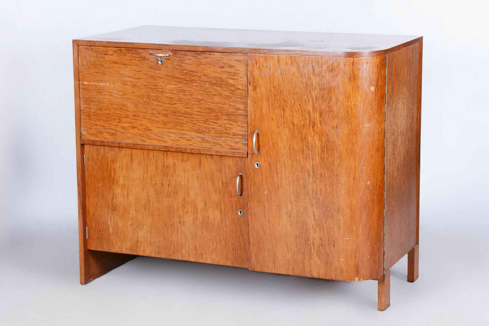 Restored Art Deco Sideboard, Palisander, Revived Polish, France, 1920s