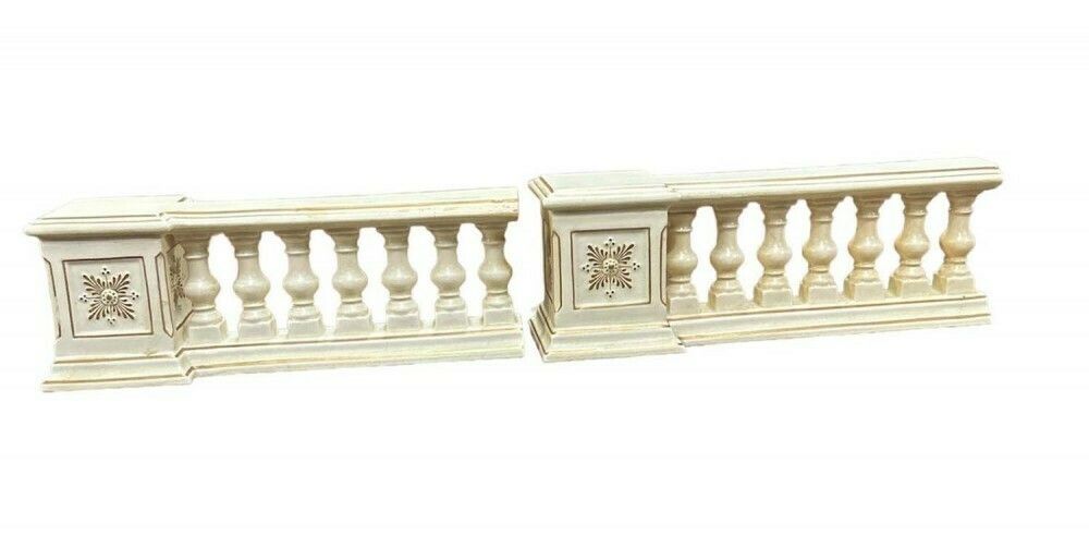 Pair Porcelain Balustrades Classical Garden By Philips London Palladian photo 225.0