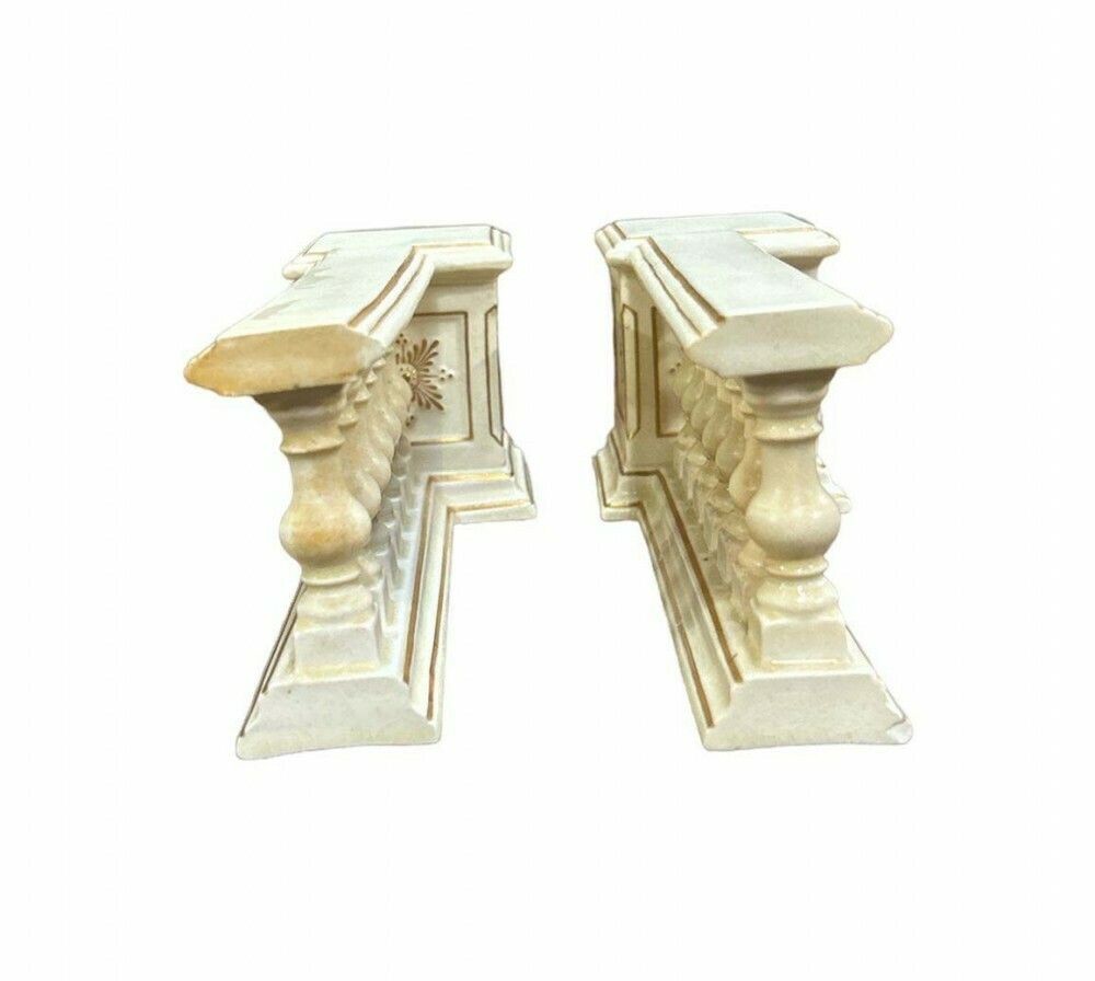 Pair Porcelain Balustrades Classical Garden By Philips London Palladian photo vinterior