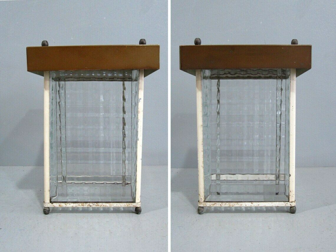 Copper And Glass Lampshade / Outdoor Or Indoor Lantern Light Cover photo vinterior