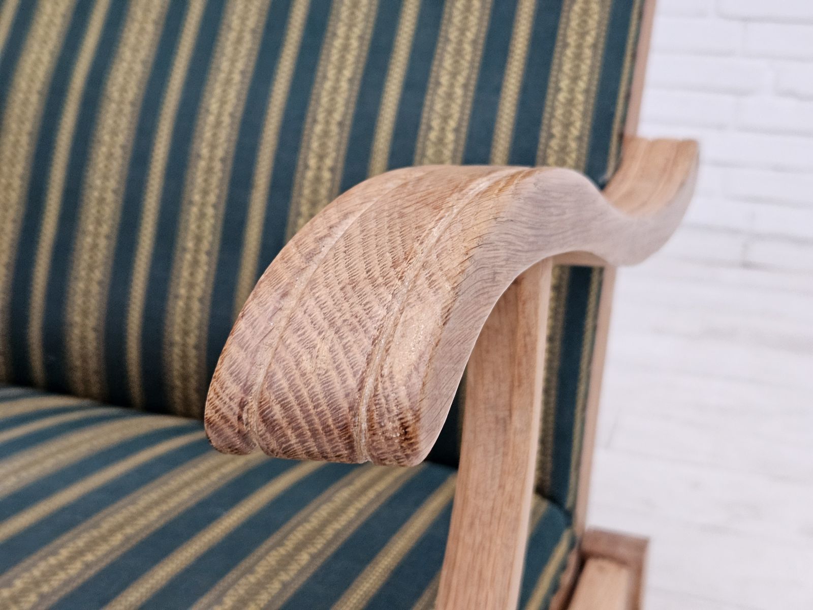 photo vinterior 1950 60s, Danish Highback Rocking Chair, Original Very Good Condition.