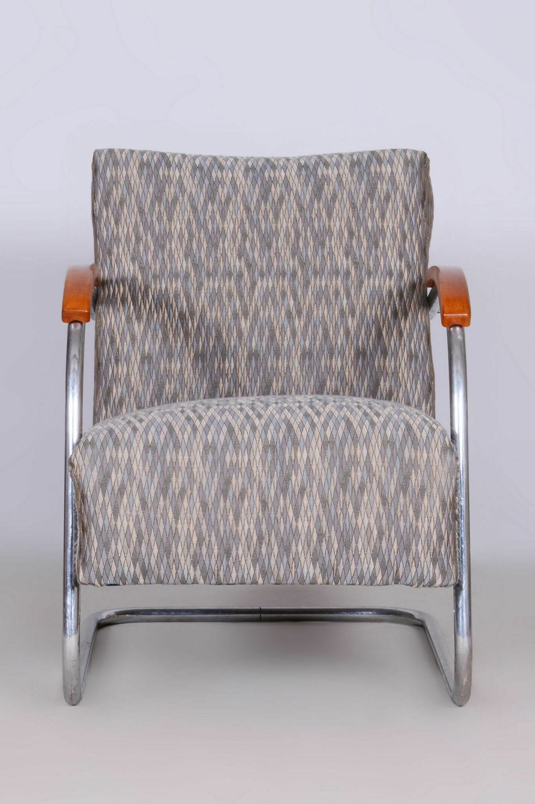Restored Bauhaus Armchair, By Mücke Melder, Original Upholstery, Czech, 1930s photo vinterior