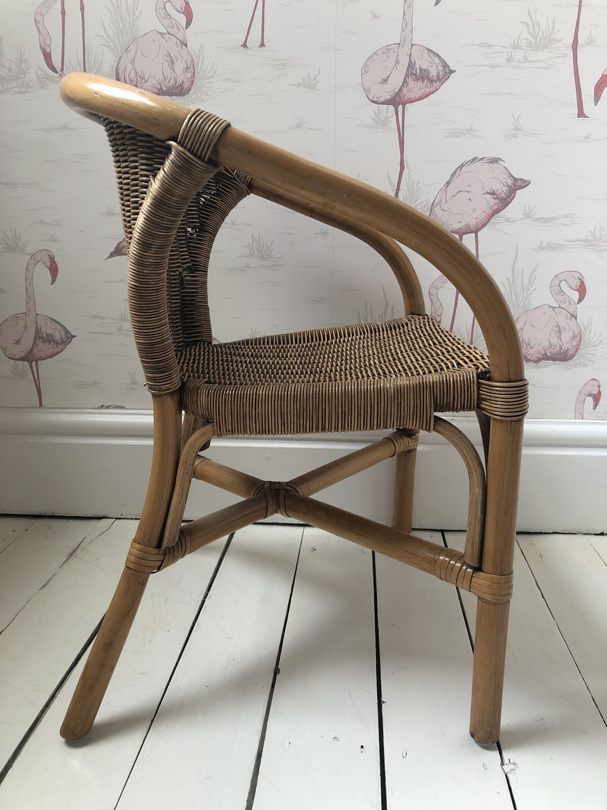 photo vinterior Childs Bamboo And Rattan Armchair