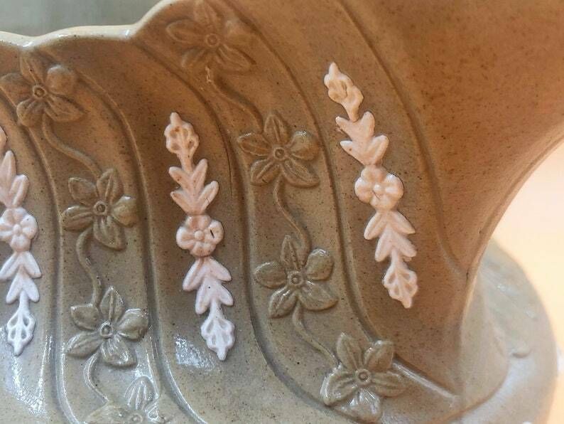 Antique Machin & Potts Of Burslem Pottery Adelaide Design Jug. C1833   37. photo vinterior