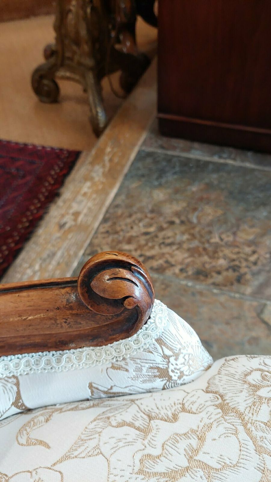 Victorian Walnut Nursing Chair photo 680.0