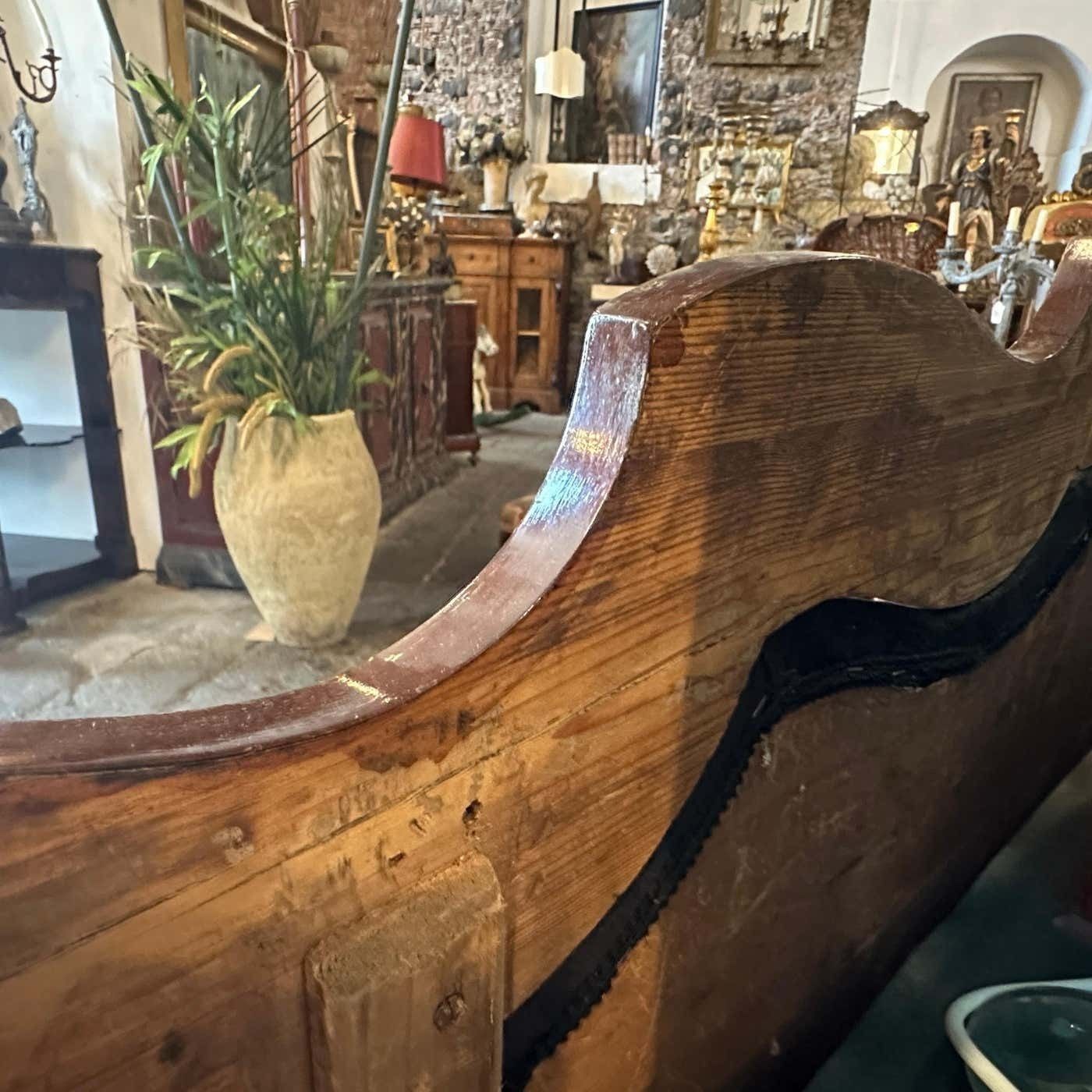C. 1840 Charles X Inlaid Wood And Black Velvet Sicilian Sofa photo buy