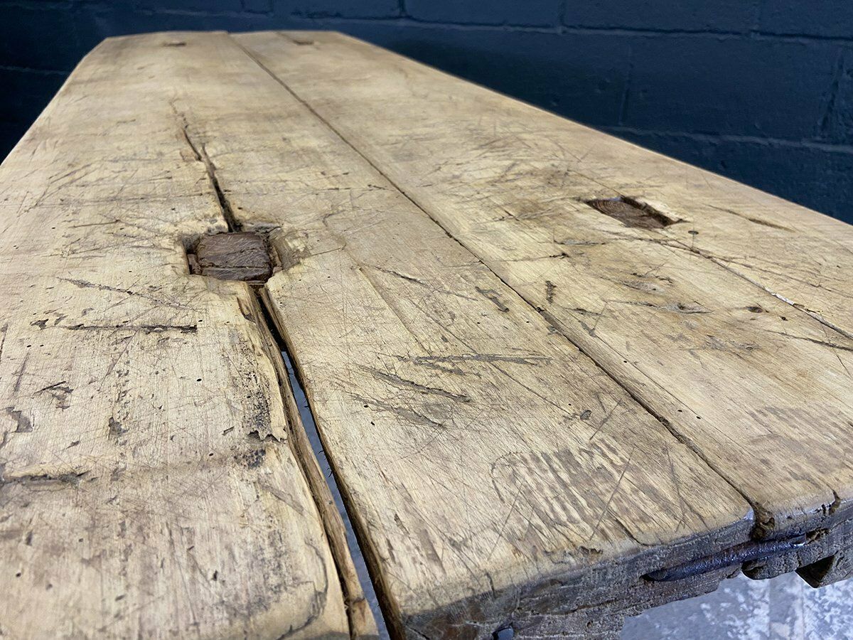 An Early 20th Century Hardwood Butchers Table Or Pig Bench From Hungary photo buy