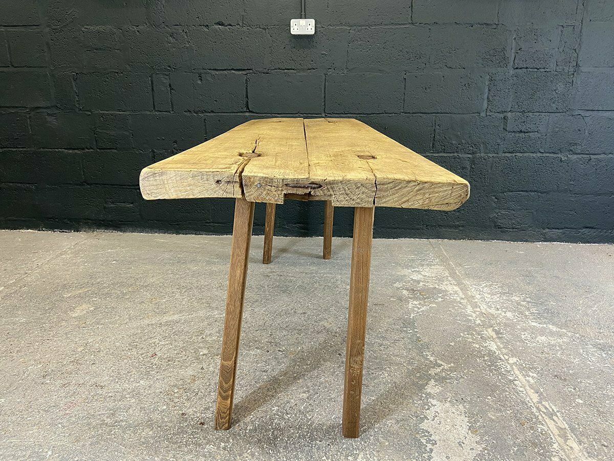 photo furniture An Early 20th Century Hardwood Butchers Table Or Pig Bench From Hungary