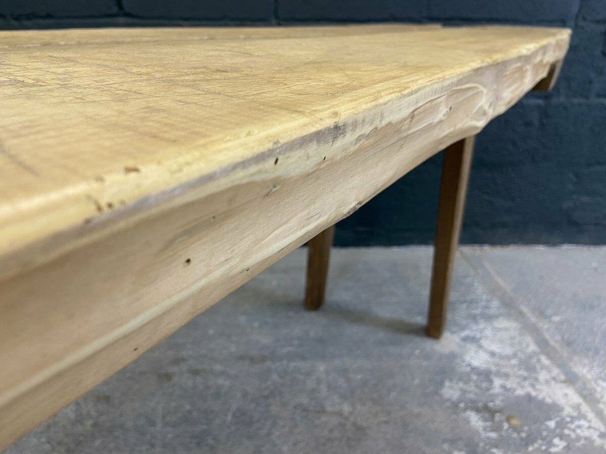 photo vintage An Early 20th Century Hardwood Butchers Table Or Pig Bench From Hungary