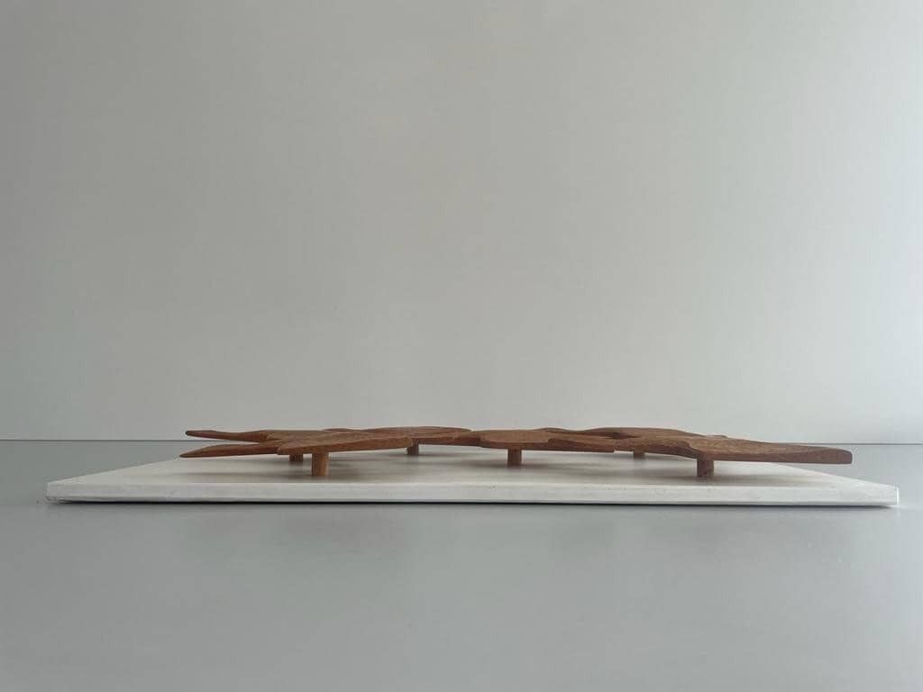 German Modern 6 Flying Birds Made Of Wood Wall Art, 1960s, Germany photo buy