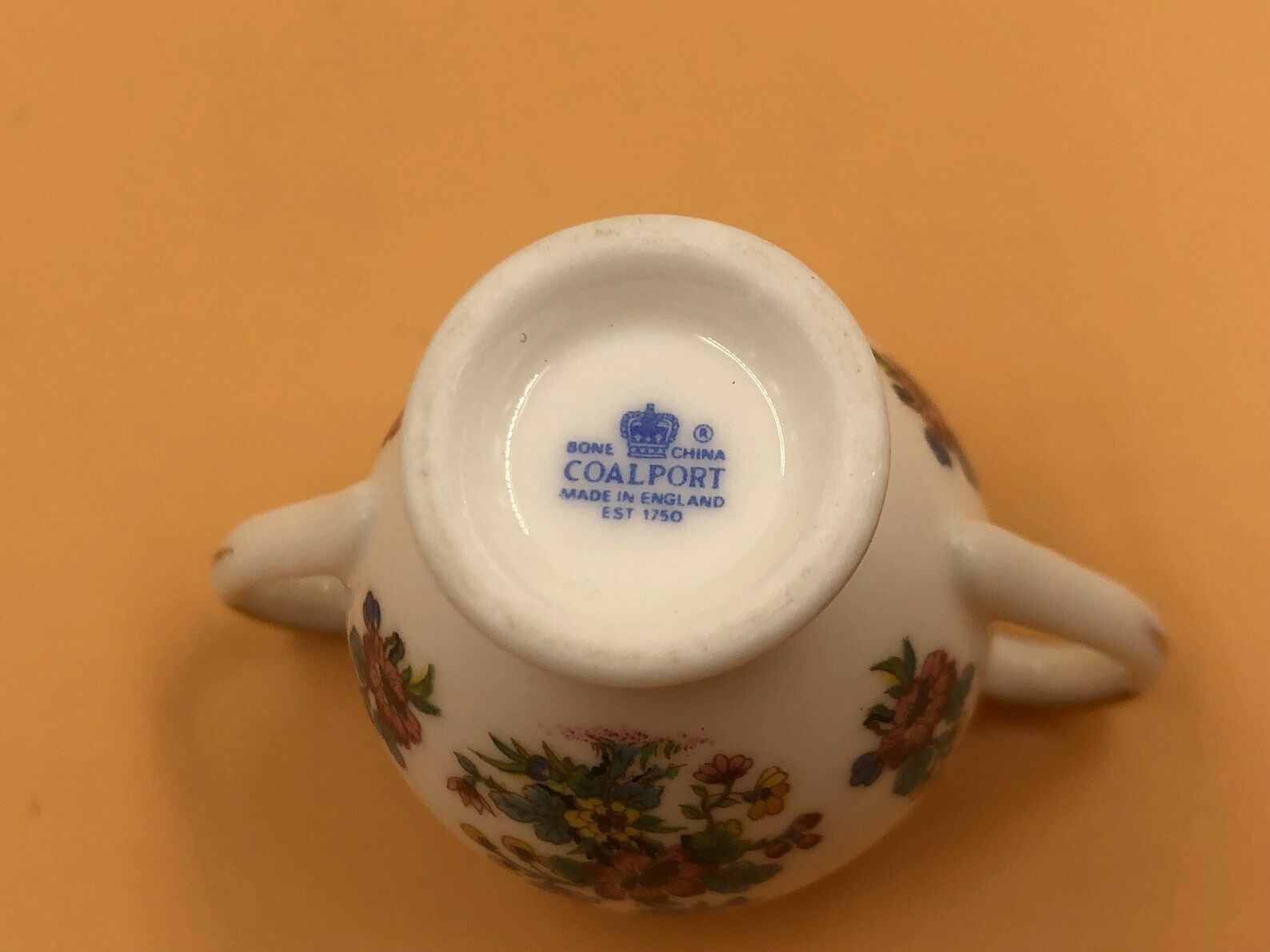 photo for sale Coalport China Ming Rose Miniature 8 Piece Cabinet Coffee Set. Coffee Pot, Creamer, Sugar, & 1 Trio