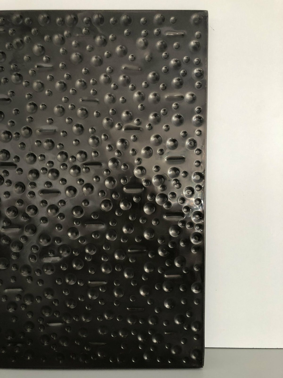 Unique Italian Hand Crafted Dark Brown Metal Atomic Style Sculptural Wall Art, 1960s, Italy photo vinterior