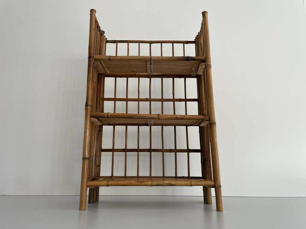Italian Bamboo Folding Shelf, 1960s, Italy photo 1333.0