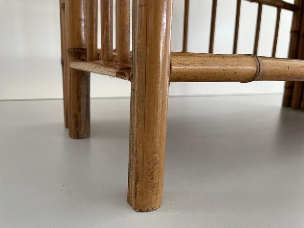 photo for sale Italian Bamboo Folding Shelf, 1960s, Italy